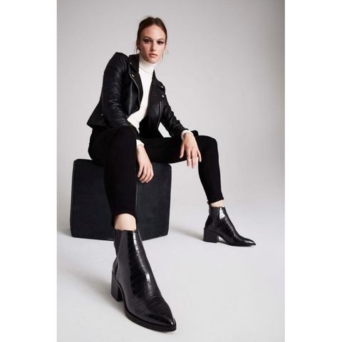 Audience Bootie BLACK CROCO