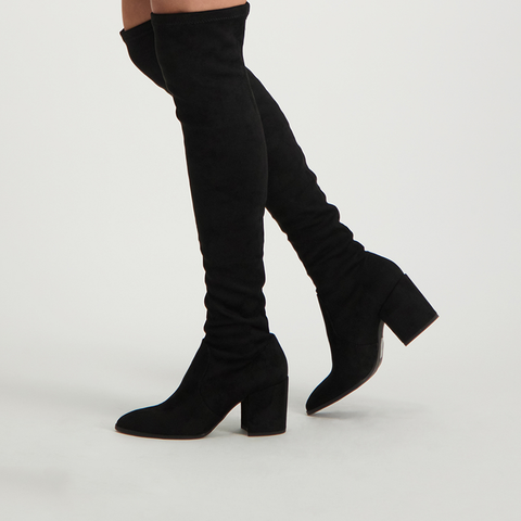 Janey Boot BLACK MICRO