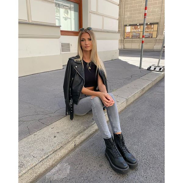 Skylar BLACK LEATHER