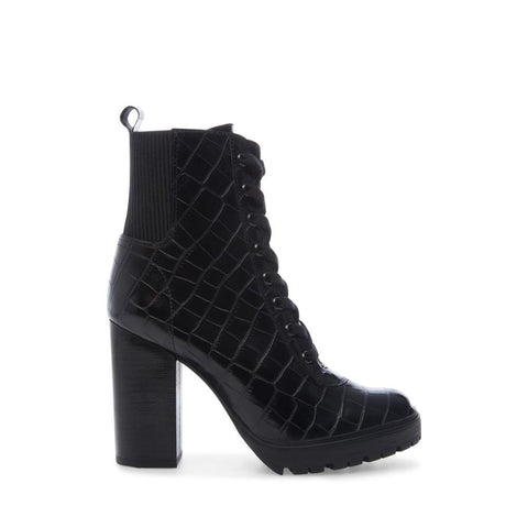Latch Bootie BLACK CROCO