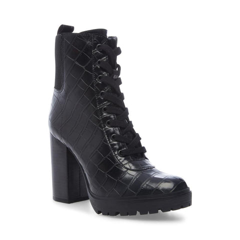 Latch Bootie BLACK CROCO