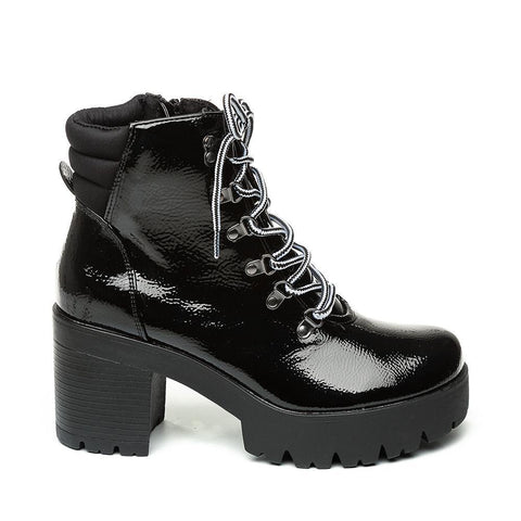 Hallow Bootie BLACK PATENT