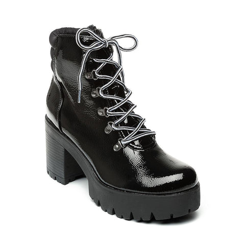 Hallow Bootie BLACK PATENT