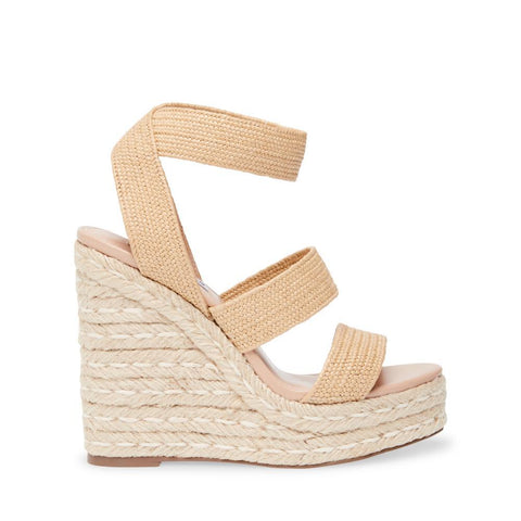 Shimmy Wedge Sandal NAT RAFFIA