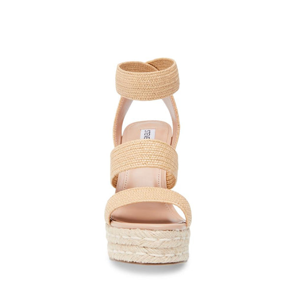 Shimmy Wedge Sandal NAT RAFFIA