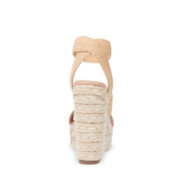Shimmy Wedge Sandal NAT RAFFIA