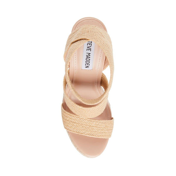 Shimmy Wedge Sandal NAT RAFFIA