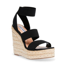 Shimmy Wedge Sandal BLACK