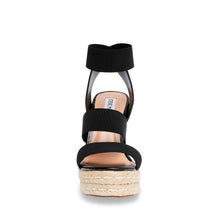 Shimmy Wedge Sandal BLACK