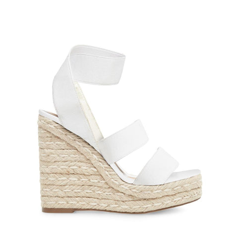 Shimmy Wedge Sandal WHITE