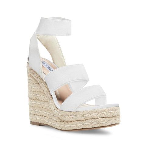 Shimmy Wedge Sandal WHITE