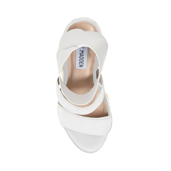 Shimmy Wedge Sandal WHITE
