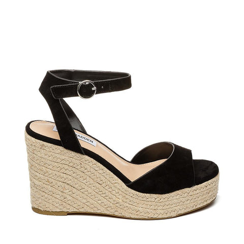 Valli Wedge Sandal BLACK SUEDE