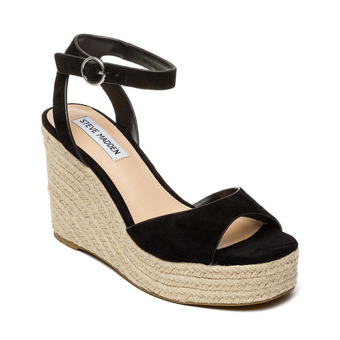 Valli Wedge Sandal BLACK SUEDE